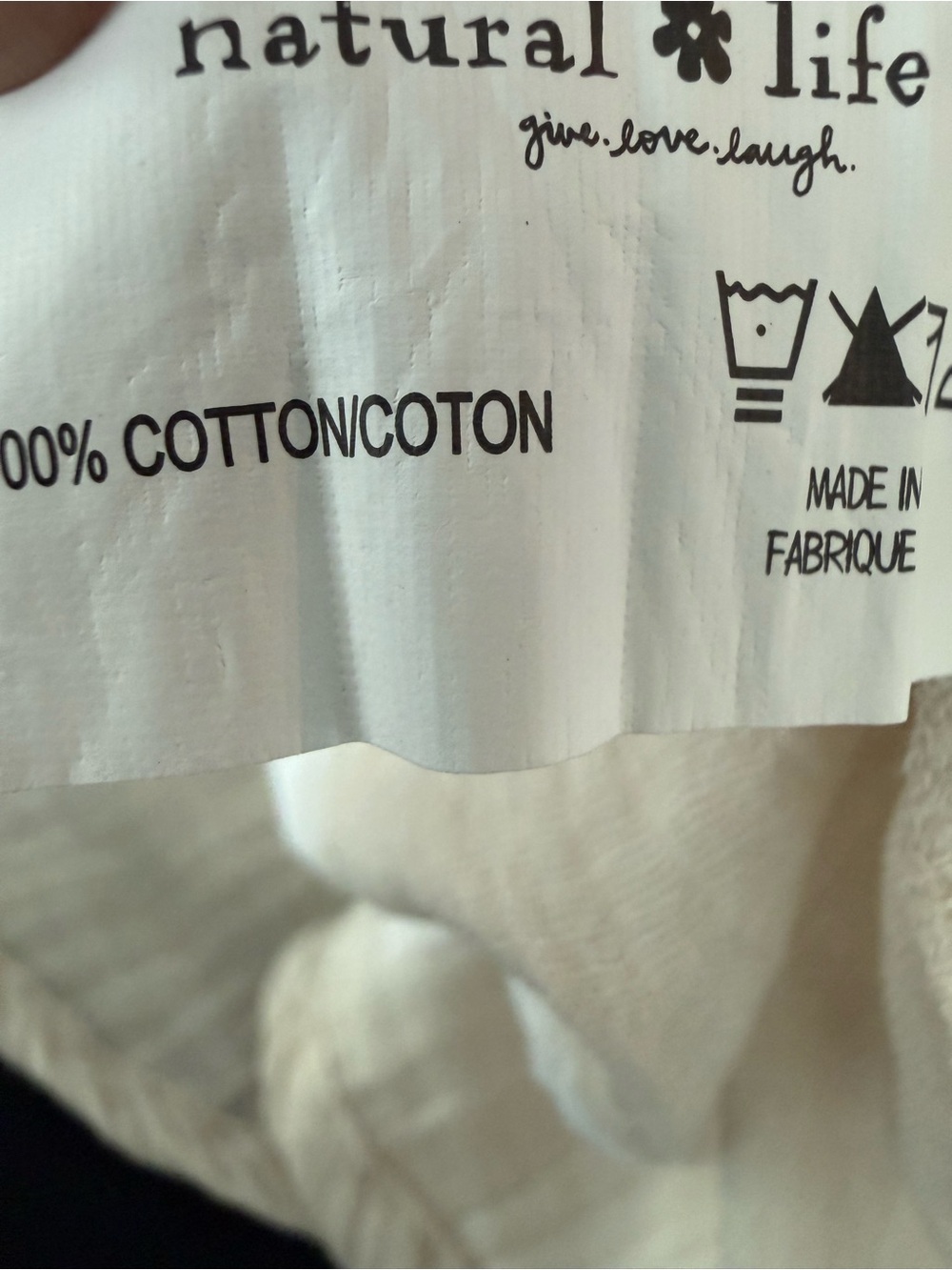Natural Life Crinkle Cotton Gauze Whipstitch Embroidery Size M - Picture 5 of 5